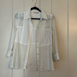 Tory birch white button up